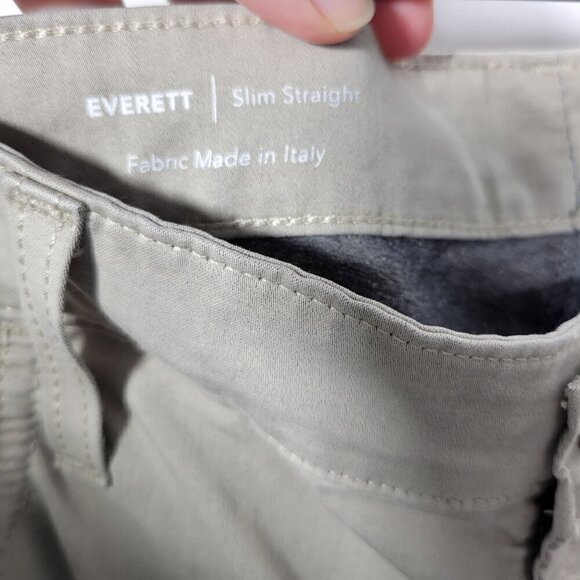 Adriano Goldschmied Men's Everett Slim Straight Khaki Light Weight Pant Sz 38x32 - Picture 13 of 15